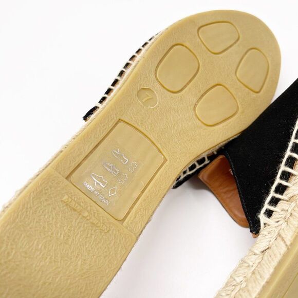 AQUATALIA Blair Espadrille Embroidered Black Flat - Picture 8 of 10